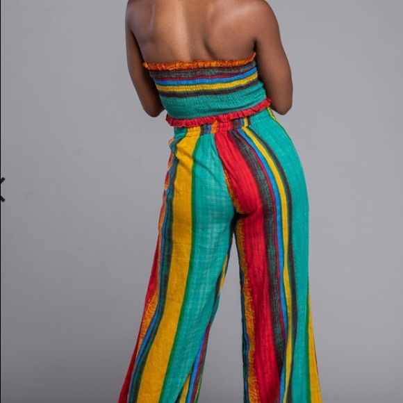 Palazzo Set with Tube Top....Size Large - Picture 5 of 8